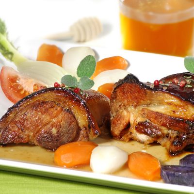 Jarret de Porc d'Antan aux épices et au miel de pays