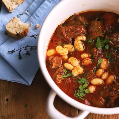 Mijoté de bœuf et haricots soissons